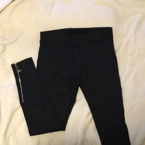 Gap zip ponte knit fabric leggings